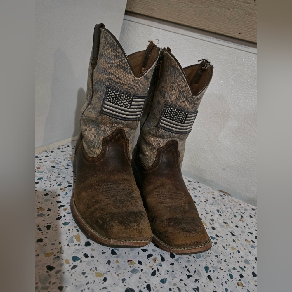 Ariat Brown Leather Cowboy Boots